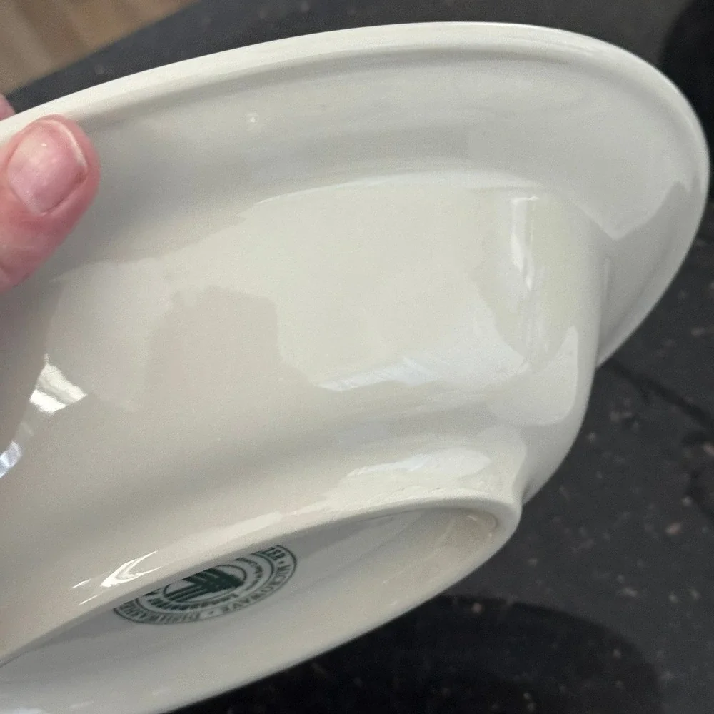 Longaberger Pottery‎ Woven Traditions Oval Serving Bowl Oven Safe